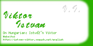 viktor istvan business card